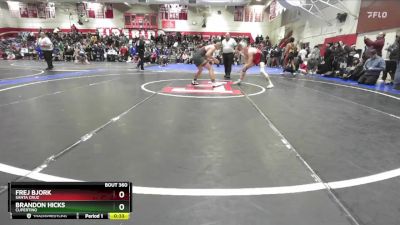 132 lbs Cons. Round 1 - Frej Bjork, Santa Cruz vs Brandon Hicks, Cupertino