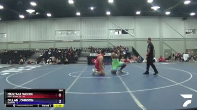285 lbs Placement Matches (8 Team) - Mustafa Woodi, Ohio Scarlet vs Dillan Johnson, Illinois