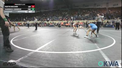 80 lbs Final - Paityn McCann, Lady Outlaw Wrestling Academy vs Kaidence Cisneroz, Powerhouse Wrestling