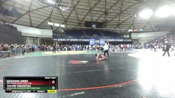 71 lbs Quarterfinal - Giovanni Gibbs, Mat Demon Wrestling Club vs Tayvin Pakootas, Okanogan Underground Wrestling Club