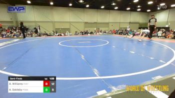 65 lbs Semifinal - Alaina Williams, Funky Singlets Girls vs Alsea Goldsby, POWA