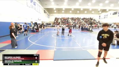 190 lbs Champ. Round 1 - Nicholas Infante, Eastvale Elite vs Ricardo Alonso, Downey Highschool Wrestling