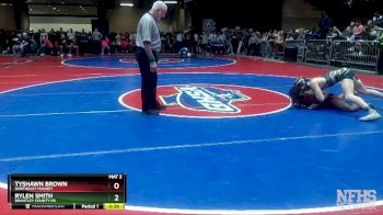 2A-144 lbs Champ. Round 1 - Rylen Smith, Brantley County HS vs Tyshawn Brown, Northeast Magnet