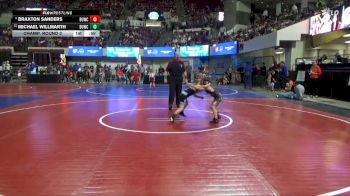 55 lbs Champ. Round 2 - Michael Willmarth, Bozeman Wrestling Club vs Braxton Sanders, Riverton USA Wrestling