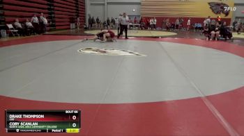 157 lbs Quarterfinal - Drake Thompson, Coe vs Cory Scanlan, North Iowa Area Community College
