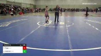90 lbs Round Of 16 - Thunder Page, South Central Punishers vs Jordan Hedrick, Perry Maroons Youth Wrestling