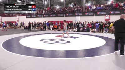 70 kg 1st Place Match - Melvin Miller, Bishop McCort High School Wrestling vs Landon Robideau, Cowboy RTC/ Titan Mercury Wrestling Club (TMWC)