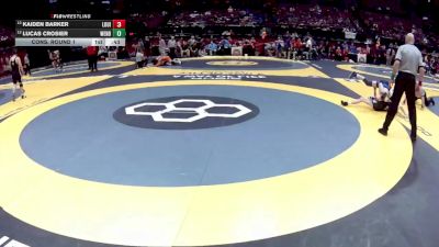 D1-132 lbs Cons. Round 1 - Lucas Crosier, Westland vs Kaiden Barker, Louisville