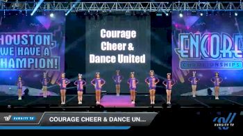 Courage Cheer & Dance United - Senior 4 [2019 Senior - D2 - Small 4 Day 2] 2019 Encore Championships Houston D1 D2