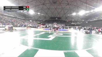 Girls 1B/2B/1A 110 Quarterfinal - Audrey Lensegrav, La Center (Girls) vs Genesis Guerrero, Granger (Girls)