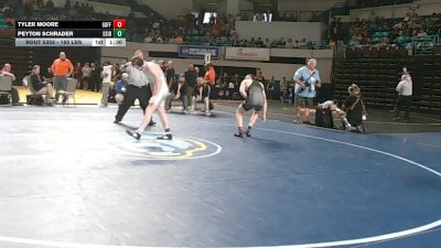 165 lbs 3rd Place - Tyler Moore, Gaffney vs Peyton Schrader, Eastside
