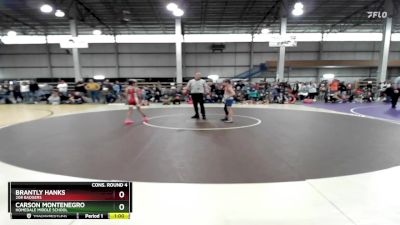 75 lbs Cons. Round 4 - Brantly Hanks, 208 Badgers vs Carson Montenegro, Homedale Middle School