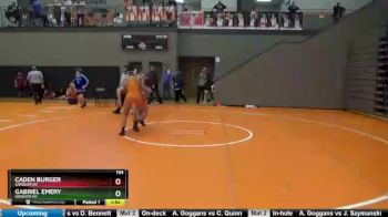 154 lbs Quarterfinal - Gabriel Emery, Grissom HS vs Caden Burger, Grissom HS