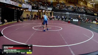 133 lbs Semifinal - Jevin Foust, Newman vs Brenyn Delano, Nebraska-Kearney Unattached