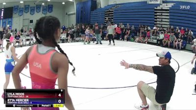 85 lbs Round 3 (6 Team) - Peyton Sargent, Nebraska Blue Girls vs Gjoa Rowe, Team Iowa Girls