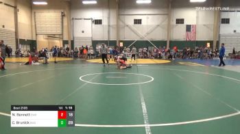 102 lbs Prelims - Nicholas Bennett, Columbus Wrestling Org. Maroon vs Carsen Brunick, Sidney Wrestling Club