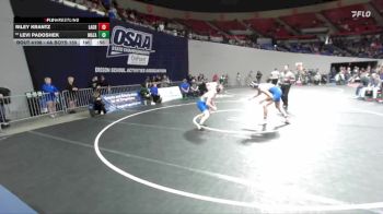 4A Boys 150 lbs Cons. Round 1 - Levi Padoshek, Mazama Boys vs Riley Krantz, La Grande Boys