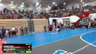 53 lbs Quarterfinal - Kvasir Hook, Contenders Wrestling Acadamy vs Brooks Riesen, East Noble TUF