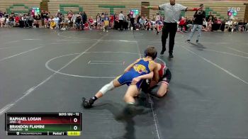 72 lbs 1st Place Match - Brandon Flamini, Cranford vs Raphael Logan, Apex