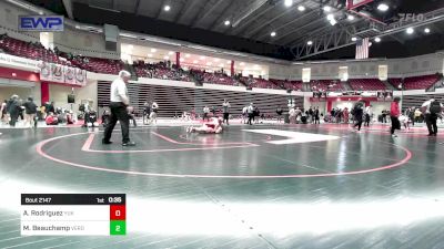 155 lbs Consi Of 4 - Alissia Rodriguez, Yukon High School Girls vs Macy Beauchamp, Verdigris Girls High School