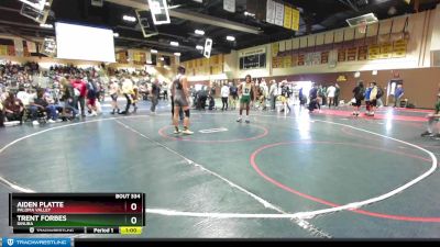 160 lbs Cons. Round 2 - Trent Forbes, Dinuba vs Aiden Platte, Paloma Valley