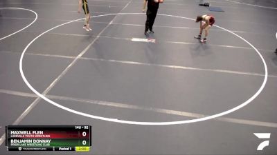 92 lbs Cons. Round 3 - Benjamin Donnay, Prior Lake Wrestling Club vs Maxwell Flen, Lakeville Youth Wrestling