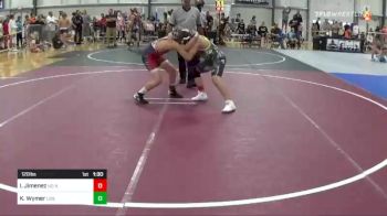 120 lbs Quarterfinal - Izrael Jimenez, No Nonsense vs Kolton Wymer, Liberty Center Wrestling Club