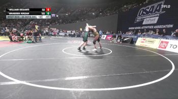 6A Boys 285 lbs Cons. Round 5 - Braeden Krizan, Tigard Boys vs William DeSanti, Forest Grove Boys