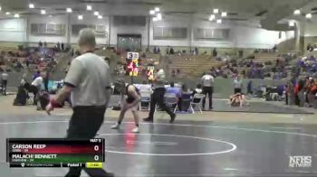 160 lbs 2nd Wrestleback (8 Team) - Malachi Bennett, Fairview vs Carson Reep, Gibbs