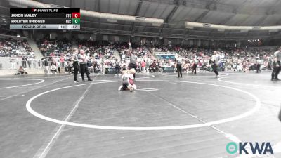 46 lbs Round Of 32 - Jaxon Maley, Cleveland Takedown vs Holsten Bridges, Norman Grappling Club