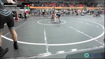 125 lbs 3rd Place - Breckyn Moyers, Shelton Wrestling Academy vs Xamena Rivera Perez, ARDMORE TAKEDOWN CLUB