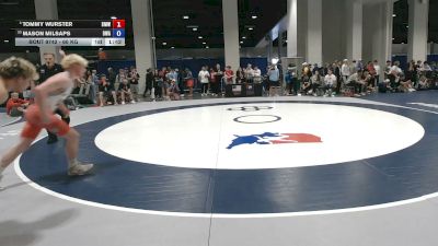 60 kg Cons. Quarters - Tommy Wurster, Beast Mode Wrestling vs Mason Milsaps, Boneyard Wrestling Academy