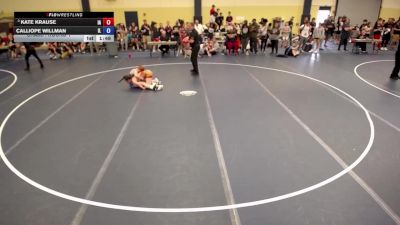 125 lbs Champ. Round 1 - Kate Krause, IA vs Calliope Willman, IL