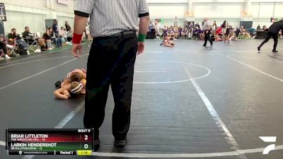 84 lbs Round 3 (8 Team) - Briar Littleton, The Wrestling Mill vs Larkin Hendershot, Revolution/WVW