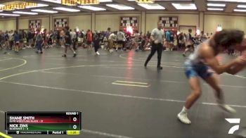 167 lbs Round 1 (6 Team) - Nick Zins, BlueWave 2 vs SHANE SMITH, Elite Wrestling Black