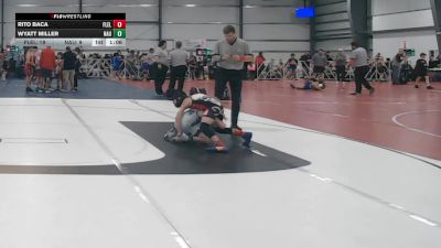 72 lbs Round 3 - 12:30pm Saturday - Wyatt Miller, Nauman Green vs Rito Baca, Florida Elite