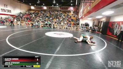 190 lbs Cons. Round 3 - Jayce Stewart, Green River vs Austin Green, Pinedale