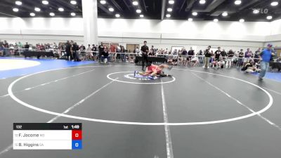 132 lbs Consi Of 16 #2 - Felipe Jacome, Md vs Brandon Higgins, Ga
