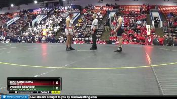 285 lbs Semifinals (8 Team) - Conner Bercume, Detroit Catholic Central HS vs Iban Contreras, Romeo HS
