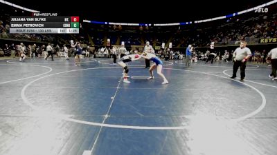 130 lbs Semifinal - Juliana Van Slyke, Mt. Lebanon vs Emma Petrovich, Connellsville