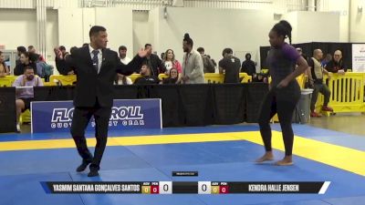 Kendra Halle Jensen vs Yasmim Santana Gonçalves Santos 2025 World IBJJF Jiu-Jitsu No-Gi Championship