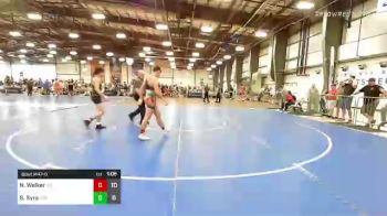 132 lbs Rr Rnd 2 - Nino Walker, Young Guns Green vs Seth Syra, Indiana Outlaws White