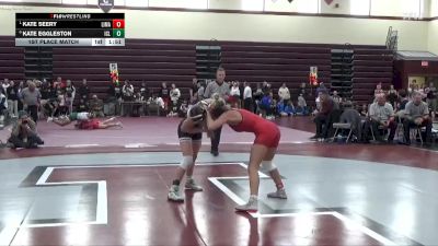 115 lbs 1st Place Match - Kate Seery, Linn-Mar vs Kate Eggleston, Iowa City Liberty