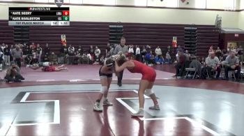 115 lbs 1st Place Match - Kate Seery, Linn-Mar vs Kate Eggleston, Iowa City Liberty