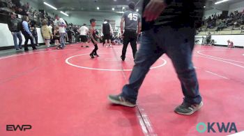 52 lbs Semifinal - Rhett Woolman, Tiger Trained Wrestling vs Kingston Warrior, Wagoner Takedown Club