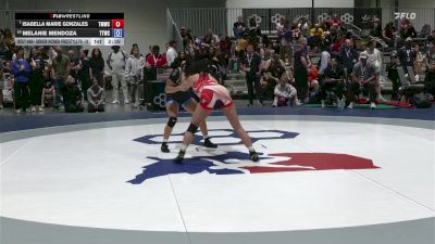 Senior Women Freestyle FS - 53 lbs Champ. Round 2 - Isabella Marie Gonzales, Titan Mercury Wrestling Club (TMWC) vs Melanie Mendoza, Team Tornado Wrestling Club