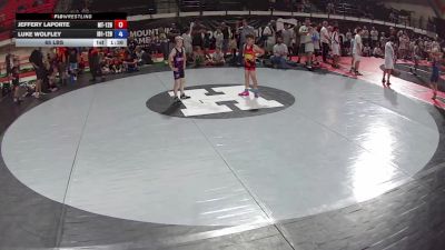 65 lbs Jeffery LaPorte, Montana 12U Boys vs Luke Wolfley, Idaho 1 12U Boys
