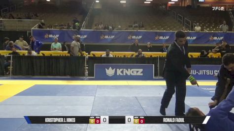 Ronald Fadul vs Kristopher J. Hines 2026 Pan Jiu Jitsu IBJJF Championship