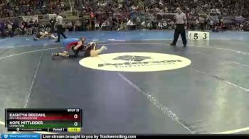 115 lbs Champ. Round 1 - Kashtyn Bredahl, Des-Lacs Burlington vs Hope Mittleider, Linton HMB