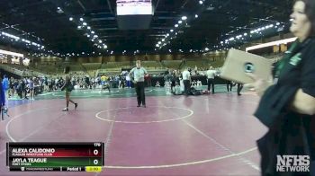 170 lbs Quarterfinal - Jayla Teague, Fort Myers vs Alexa Calidonio, Flagler Wrestling Club